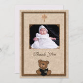 クリスチャンベアフォトカード サンキューカード (正面/裏面)