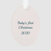 クリスチャンベビー初めてのクリスマス母マリア オーナメント (裏面)