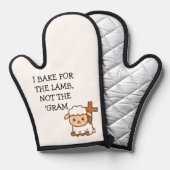 クリスチャンベーキングオーブンミット女性用 鍋つかみ (正面/裏面)