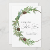 クリスチャンベースの水の色クリスマスカード シーズンカード (正面/裏面)