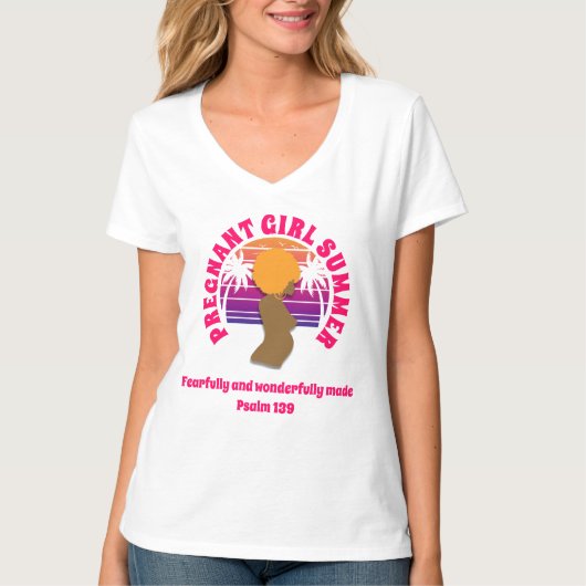 クリスチャンママになるプレママのサマー Tシャツ (正面)