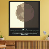 クリスチャンミニマル抽象芸術芸術創世記念日1 s1 キャンバスプリント (インサイチュ (リビング))