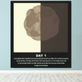 クリスチャンミニマル抽象芸術芸術創世記念日1 s1 キャンバスプリント (インサイチュ (ウッドフロア))