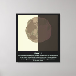 クリスチャンミニマル抽象芸術芸術創世記念日1 s1 キャンバスプリント