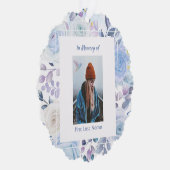 クリスチャンメモリーキープサークハミングバードブルーバラ オーナメントカード (右)