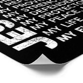 クリスチャンメンズボーイズキッズイエズスTシャツパット ポスター (角)