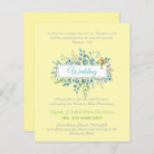 クリスチャンモダンカトリック結婚式招待状 (正面/裏面)