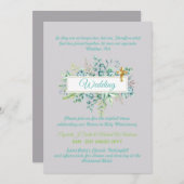 クリスチャンモダンカトリック結婚式招待状 招待状 (正面/裏面)