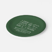 クリスチャンモダンバイブル聖句グリーン卒業 ペーパープレート (アングル)