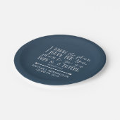 クリスチャンモダンバイブル・バース・ブルー卒業 ペーパープレート (アングル)