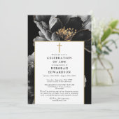 クリスチャンモダンフローラ生活お祝い 招待状 (スタンド正面)