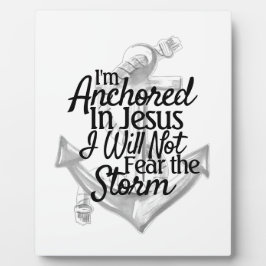 クリスチャンモダン沿岸いかりアートワーク フォトプラーク