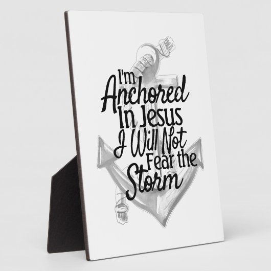 クリスチャンモダン沿岸いかりアートワーク フォトプラーク (側面)