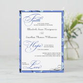 クリスチャンモダン結婚式招待状 招待状 (スタンド正面)