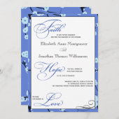 クリスチャンモダン結婚式招待状 招待状 (正面/裏面)