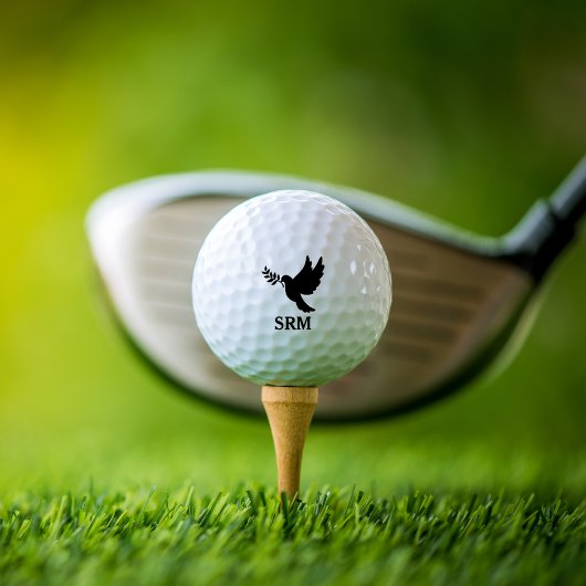 クリスチャンモノグラムのギフトドーブカスタムメモリアル ゴルフボール