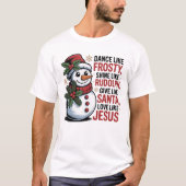 クリスチャンユニセックスクリスマスTシャツ Tシャツ (正面)
