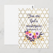 クリスチャンユーアズゴッド最高傑作聖なる書物、 経典 ポストカード (正面/裏面)