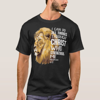 クリスチャンライオン すべてのことができる クリスチャングッズ Tシャツ
