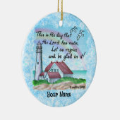 クリスチャンレジョイスライトハウス セラミックオーナメント (右)