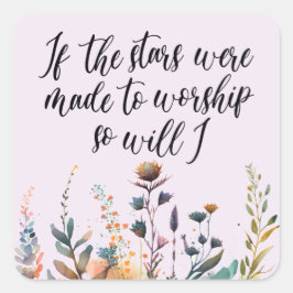 クリスチャンワイルドフラワーことわざ聖なる書物、 経典 スクエアシール