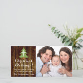 クリスチャンヴィンテージカントリークリスマスクロスツリー シーズンカード (スタンド正面)