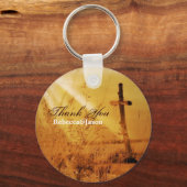 クリスチャンヴィンテージカントリークロス結婚式の引き出物 キーホルダー (正面)