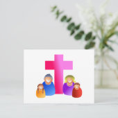 クリスチャン一家 ポストカード (スタンド正面)