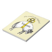 クリスチャン主は私の羊飼いの詩篇23 ノートパッド (回転)