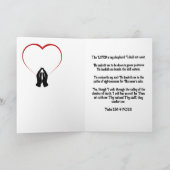 クリスチャン介護士の勇気付けられるカード カード (内部)