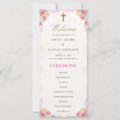 クリスチャン伝統的カトリック結婚式 プログラム (正面)