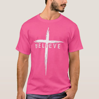 クリスチャン信じス・クロス・イエス・キリスト・クリスチャン私 Tシャツ