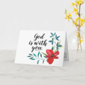 クリスチャン信仰カード カード (黄色い花)