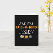 クリスチャン信仰ハロウィーンあなた秋の間のジェス カード (黄色い花)