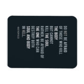 クリスチャン信仰バイブル引用文恐れてはいけない マグネット (横)