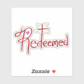 クリスチャン信仰十字架ハート シール (シート)