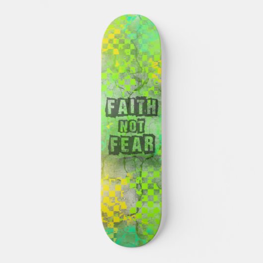 クリスチャン信仰恐れないスケートボードデザイン スケートボード (正面)