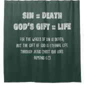 クリスチャン信仰数学方程式:救いの福音 シャワーカーテン (正面)