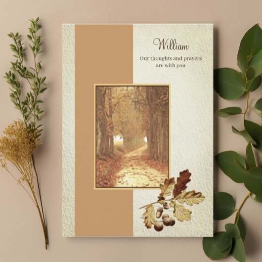 クリスチャン信仰水カラー秋ロード心地よい カード