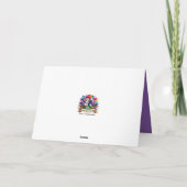 クリスチャン信仰猫好きかわいいクリスマス シーズンカード (裏面)