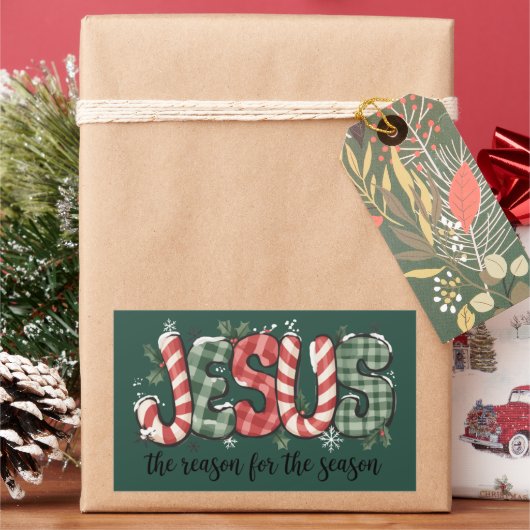 クリスチャン信仰 クリスマスの真実 長方形シール (クリスマス)