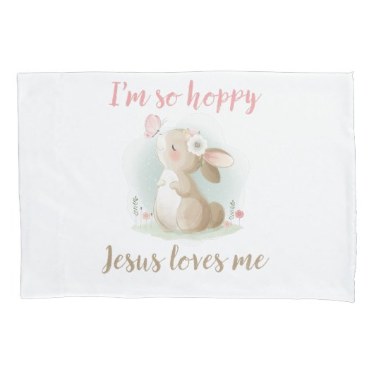 クリスチャン信心女の子イエス様が私を愛してる 枕カバー (正面)