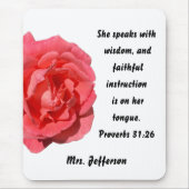 クリスチャン先生鑑賞名前をカスタムする マウスパッド (正面)