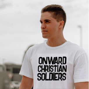 クリスチャン兵士のTシャツを前進させる Tシャツ