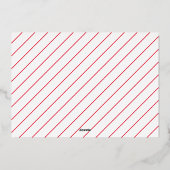 クリスチャン写真クリスマスカード神の箔に栄光 箔シーズンカード (裏面)