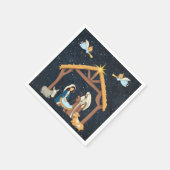 クリスチャン出生クリスマス スタンダードカクテルナプキン (角)