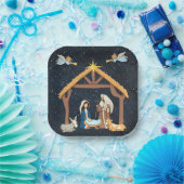 クリスチャン出生クリスマス ペーパープレート (パーティー)