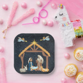 クリスチャン出生クリスマス ペーパープレート (パーティー)