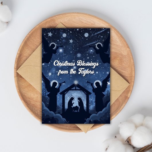 クリスチャン出生シーンクリスマス シーズンカード