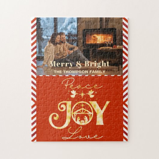 クリスチャン出生金ゴールドR平和ジョイ愛 ジグソーパズル (縦)